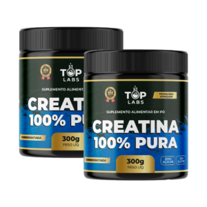 Kit 2 Creatina 100% Pura 300g Top Labs
