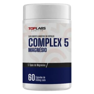 Complex 5 Magnésio Top Labs 60 Cápsulas