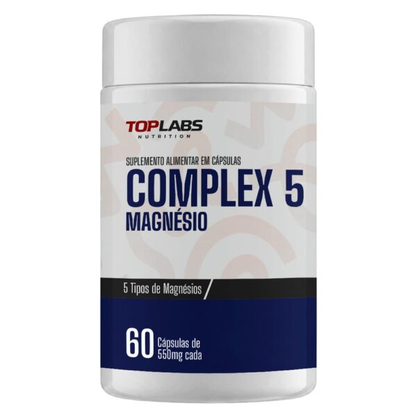 Complex 5 Magnésio Top Labs 60 Cápsulas