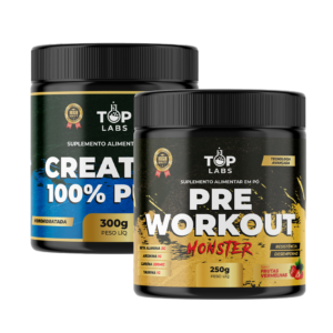 Creatina 100% Pura 300g + Pré Workout 250g