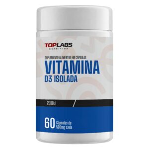 Vitamina D3 Isolada Top Labs 60 Cápsulas