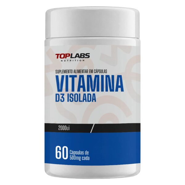 Vitamina D3 Isolada Top Labs 60 Cápsulas