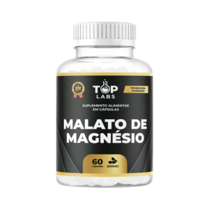Malato de Magnesio Top Labs 60 Cápsulas